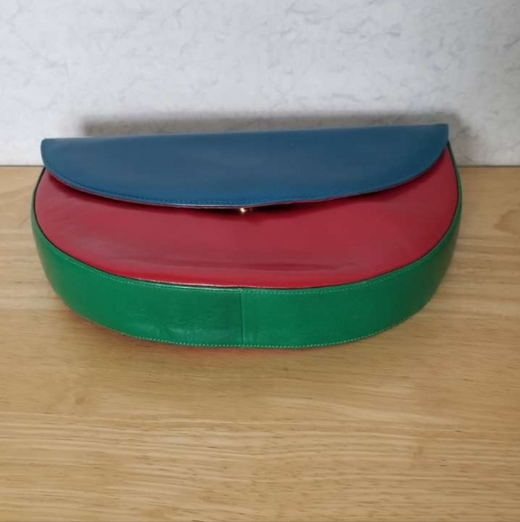 Vintage Leather Colorblock Bag - Picture 4 of 7